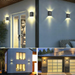 2 Pack New Solar Deck Lights Outdoor Waterproof LED Steps Lamps For Stairs Fence