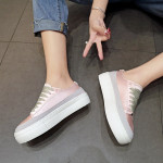 Women's satin canvas shoes