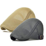 Mesh Adjustable Newsboy Beret Ivy Flat Cap