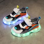 Boys And Girls Shoes, Children's Sports Shoes, Breathable Boys And Girls Children's Shoes, Mesh Shoes With Lights