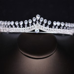 Silver Zircon Crown Bridal Jewelry Headband