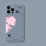 Aircraft Illustrator Suitable For 4 Phone Case I13promax Cute 12 Liquid Silicone 11 Soft Shell