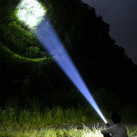 Aluminum Alloy Strong Light Power Display Telescopic Flashlight