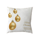 2021new Polyester Pillow Cover Holiday Series Pillow Cover Christmas Ball Christmas Tree Pattern Pillow Without Core