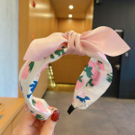 Net Red Children's Bow Hair Band Female Summer Headband Cute Baby Cloth Hairpin