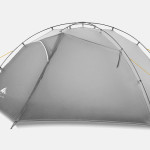 Double Layer Outdoor Camping Tent With Silicon Coating For Two People