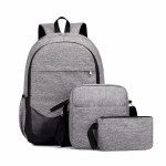 Computer Three-piece College Style Student Backpack Men And Women