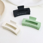 Women's Fashion Simple Frosted Square Grab Clip