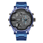 European And American Trendy Big Dial Two-place Personality Watch Men