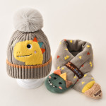 Children's Hat Baby Wool Earmuffs Hat Scarf Suit