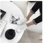 Korean Style Small White Shoes Leather Flat Casual All-Match Single Shoes Sports Shoes Women