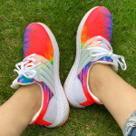 Sports Women's Shoes Large Size Thick-Soled Graffiti Casual Running Shoes