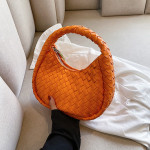 Woven Tote Cute Solid Color Fashion All-match Handbag