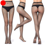 Women's High Elastic Fishnet Black Silk Stockings