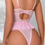 French Lace Transparent One-piece Underwear