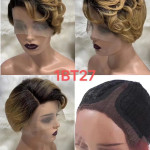 T-shaped Bob Head Wizard Cut Wig Can Be Hot Dyed