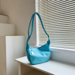 One Shoulder Bag Simple Solid Color Dumpling Vintage