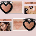 Gold Highlighter Palette Cosmetic Iluminador Face Contour Glow Makeup Bronze Powder Roze Shimmer High Lighter Heart