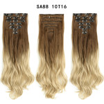 Long Curly Hair High Temperature Silk Curtain