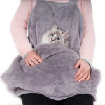 Machine Washable Arctic Velvet Cat Apron Sleeping Bag