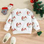 Boys' Fashion Long-sleeved Round Neck Printed Sweater