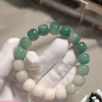 Natural White Jade Bodhi Bracelet