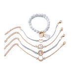 Fashion Trend Moon Earth Lotus Peach Heart Bracelet