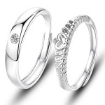 Men's And Women's Fashion Simple Couple Couple Rings