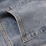 Multi Panel Zipper Vintage Straight Fit Jeans