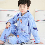 New Children's Thickened Flannel Pajamas