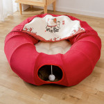 Cat's Nest Tunnel Toy Removable And Washable Folding Bed