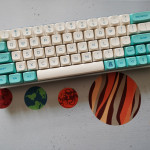 Customized Mechanical Keyboard Kit Left 64 Glass Fiber Positioning Plate RGB Bottom Light