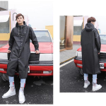 Transparent men's raincoat