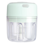 Mini Electric Garlic Chopper Large Capacity Powerful Motor 304 Stainless Steel Food Processor 250ml Green 