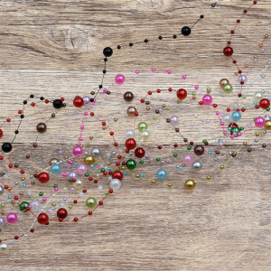 Starry Pearl Plastic Fishing Line Beads String