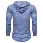 Men's European Fashion Solid Color Hoodie