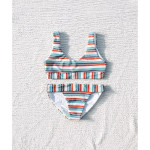 Explosion Style Striped Swimsuit Women