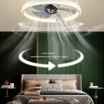 Simple Fashion Living Room Bedroom Dining Room Fan Lamp