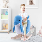 Rocking Horse Toy Ride-On Rocker Plush for Kids Stuffed Animal Rocker Toy Child Rocking Toy