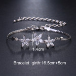 Colorful Zircon Bracelet Sweet Flowers