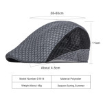 Fashionable And Simple Men's Hollow Mesh Polyester Cap