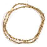 Bracelet Necklace Braided Material Straight Tube Element Piece Gold Loose Beads