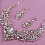 Necklace Alloy Diamond Large Crystal Jewelry Set