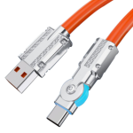 Type-C Super Fast Charging 180Rotary Data Cable