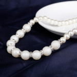 The Bride Wedding Earrings Necklace Three Piece Suit Danbi Pearl Necklace Jewelry.