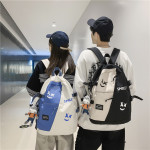 Splice Color Contrast High-capacity Backpack For Men