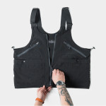 Workwear Japanese Vintage Multi Pocket Sleeveless Vest