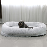 Plush Round Winter Warm Sponge Dog Pad Pet Supplies