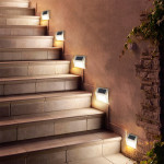 Solar stair lamp garden courtyard corner 6LED small night light