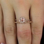 18k Rose Gold Ring In Europe And America